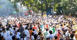 सरकार के इशारे पर संजय सिंह की गिरफ्तारी आप कार्यकर्त्ताओं में रोष
